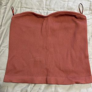 Dynamite strapless crop top